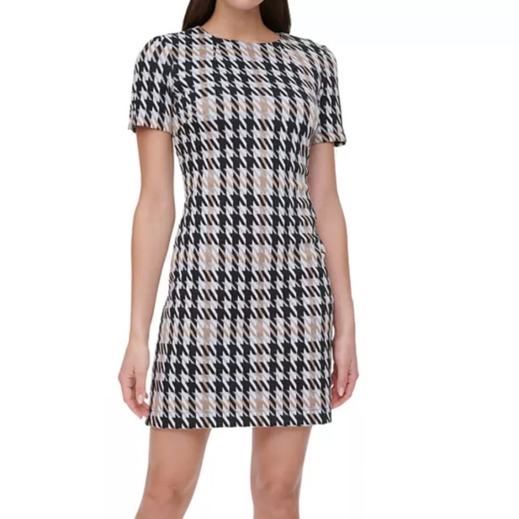 Tommy Hilfiger Houndstooth-Print A-Line Dress Size 12 - Picture 5 of 7